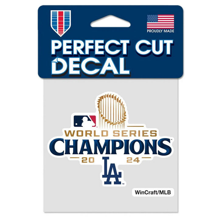 World Series Champions Dodgers Decals 4x4