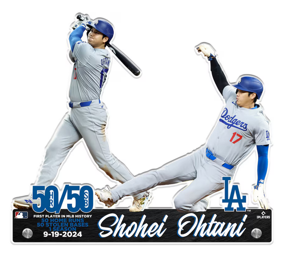 Shohei Ohtani50/50 Club Steel Acrylic Plaque