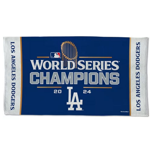 Los Angeles Dodgers 2024 World Series Champions 22x42 Beach Towel