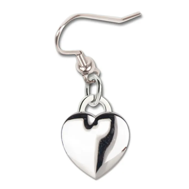 Los Angeles Dodgers Earrings w/3D Heart