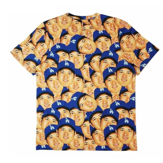 Shohei Ohtani Official Face All-over Pattern T-shirts