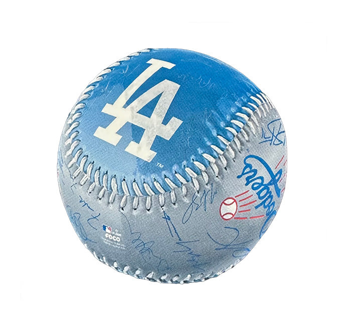 World Series Dodgers Printed Signature Baseball