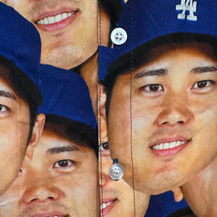 Shohei Ohtani All-Over Face Collared Shirts