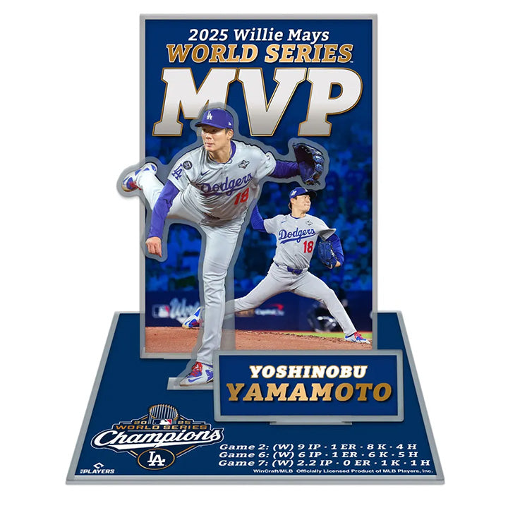 World Series Champions Acrylic Stand Up Set Yoshinobu Yamamoto