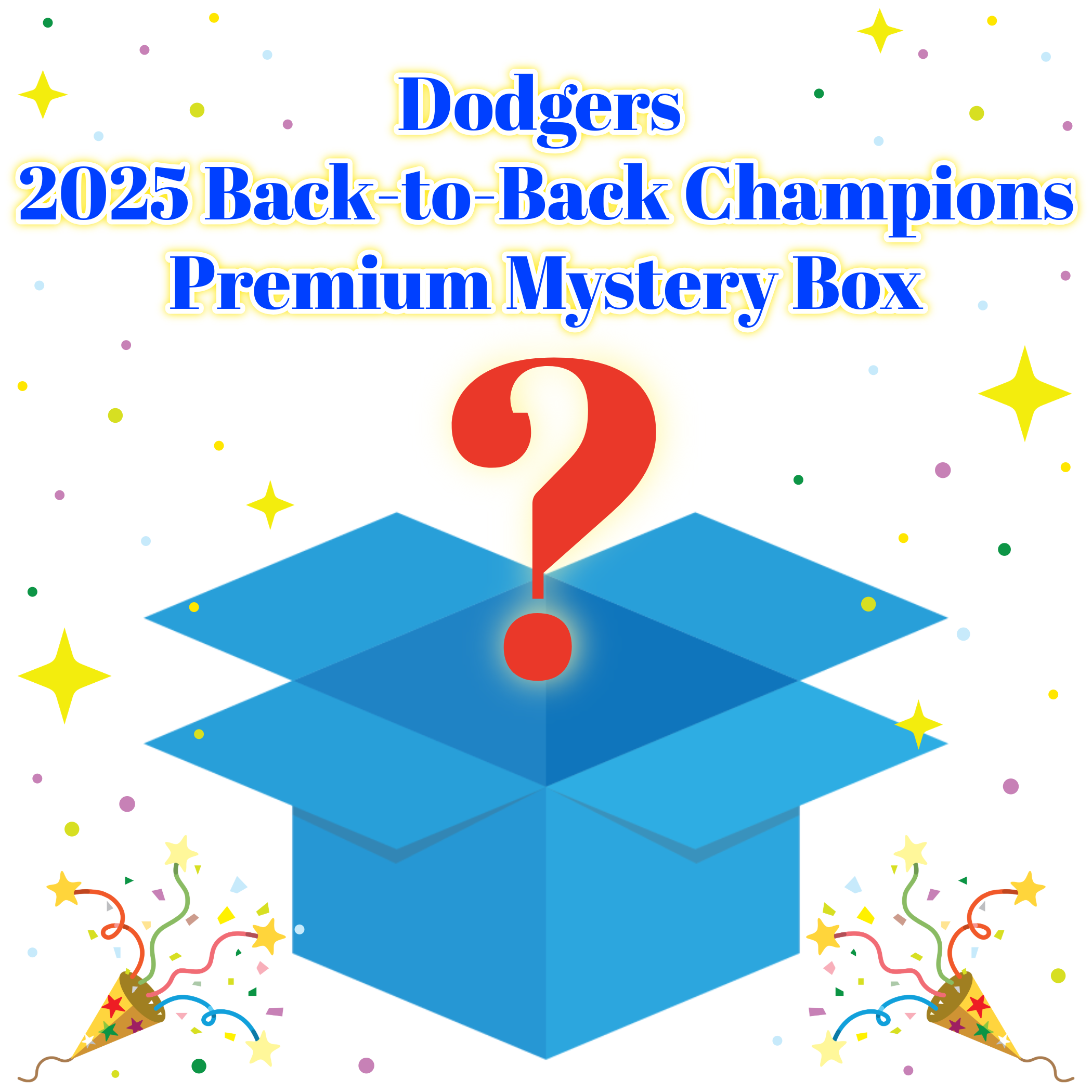 Dodgers 2025 Back-to-Back Champions Premium Mystery Box – Vantage