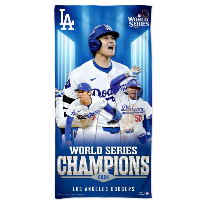 World Series Champions Dodgers Beach Towel 30" x 60"