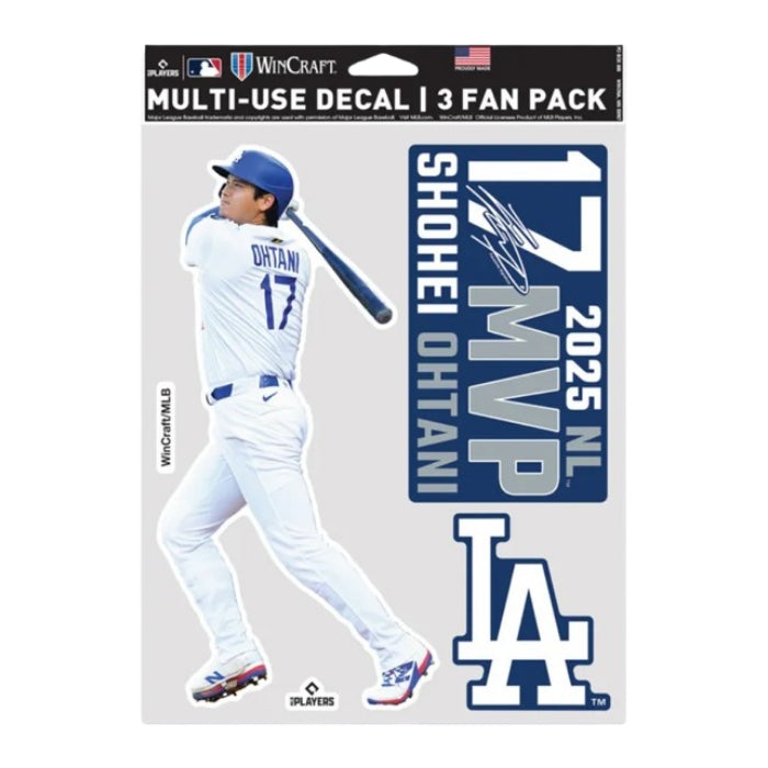Los Angeles Dodgers Multi Use 3 Fan Pack Shohei Ohtani