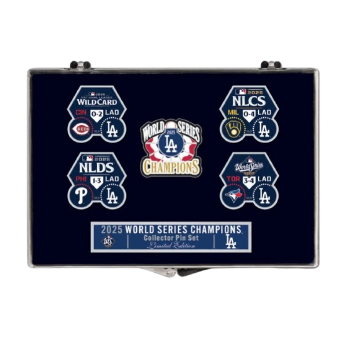 World Series Champions Los Angeles Dodgers 5pc Pin Set