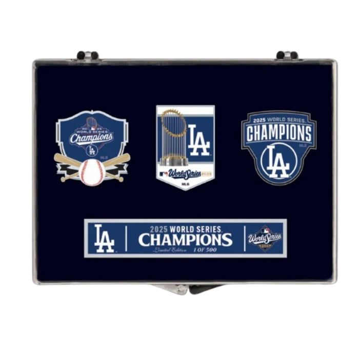 World Series Champions Los Angeles Dodgers 3pc Pin Set