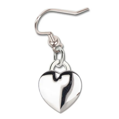 Los Angeles Dodgers Earrings w/3D Heart