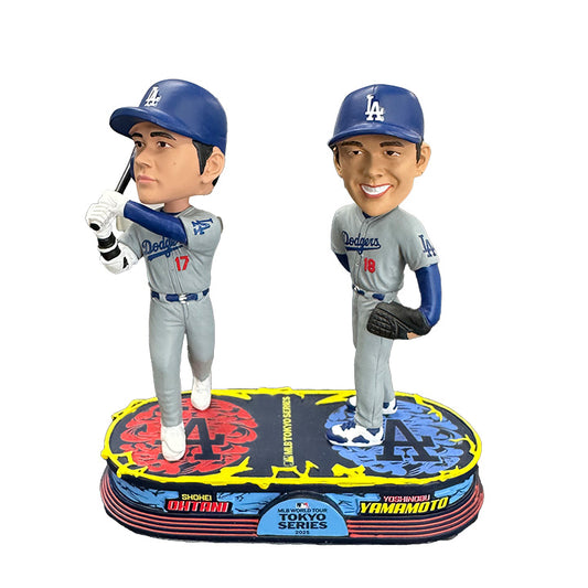 Shohei Ohtani Yoshinobu Yamamoto MLB Tokyo Series 5.5 inch Bobblehead