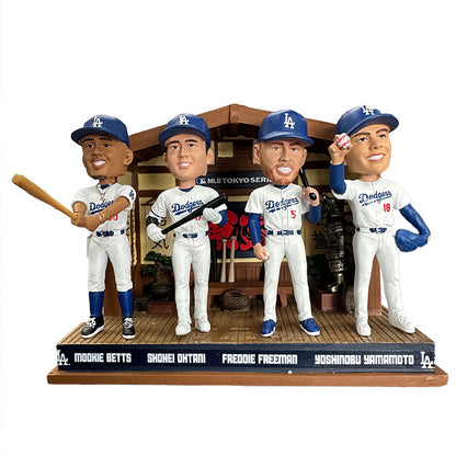 Tokyo Series Bobblehead - Mookie Betts - Shohei Ohtani - Freddie Freeman - Yoshinobu Yamamoto