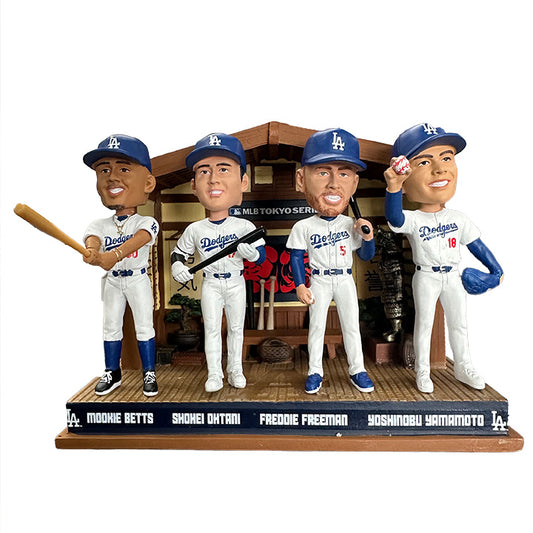 Tokyo Series Bobblehead - Mookie Betts - Shohei Ohtani - Freddie Freeman - Yoshinobu Yamamoto