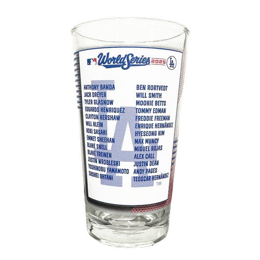LA Dodgers 2025 World Series Champions 16oz Pint Glass