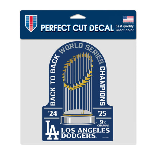 World Series Champions Los Angeles Dodgers Perfect Cut Color Decal 8" x 8"