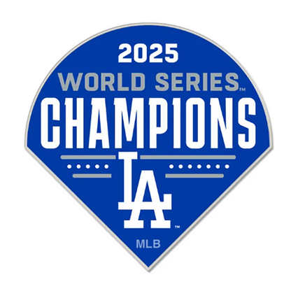 World Series Champions Los Angeles Dodgers Collector Pin Jewelry Card