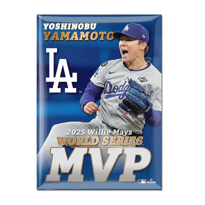 World Series Champions Metal Magnet 2.5" x 3.5" Yoshinobu Yamamoto