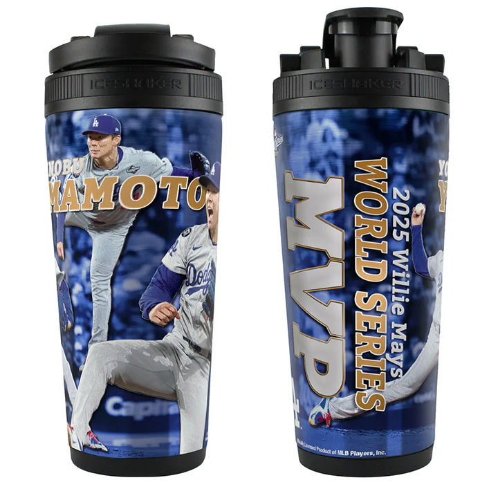World Series Champions 26oz 4D Stainless Steel Ice Shaker Yoshinobu Yamamoto