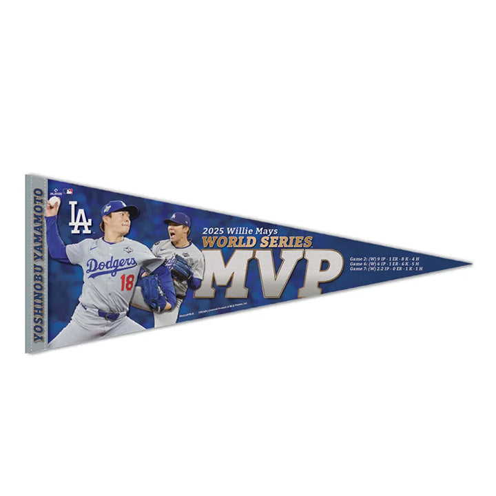 World Series Champions Premium Pennant 12" x 30" Yoshinobu Yamamoto