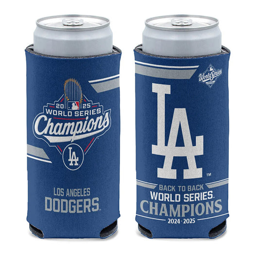 World Series Champions Los Angeles Dodgers 12 oz Slim Can Cooler