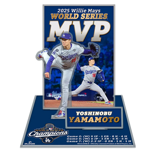 World Series Champions Acrylic Stand Up Set Yoshinobu Yamamoto