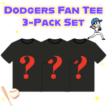 Dodgers Fan Tee 3-Pack Set