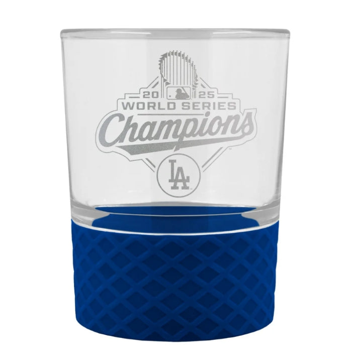 2025 World Series Champions Los Angeles Dodgers Rocks Glass