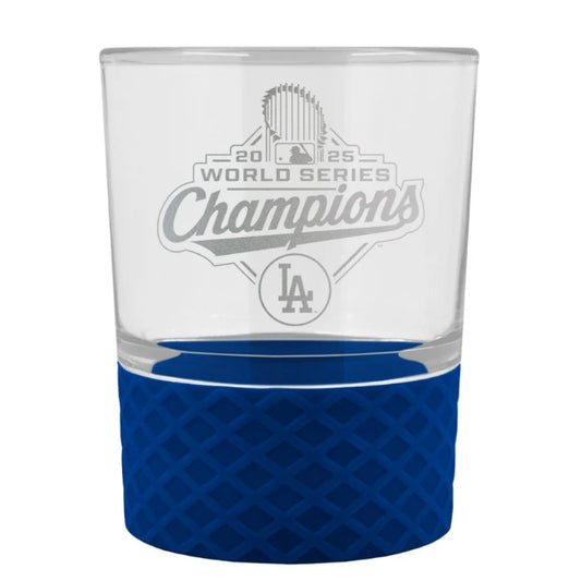 2025 World Series Champions Los Angeles Dodgers Rocks Glass